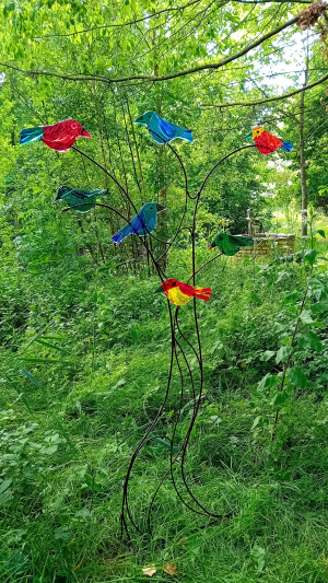 Isabelle Wallemacq - Arbre enchanté (Glass, Metal)